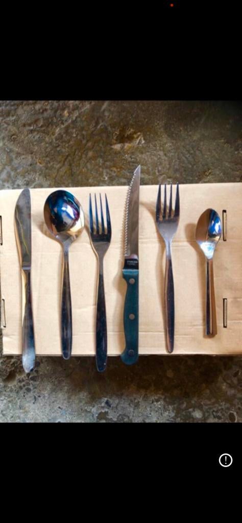 LOTS DE COUVERTS EN INOX ET MÉTAL, Maison & Meubles, Cuisine | Couverts, Enlèvement ou Envoi, Comme neuf, Argent