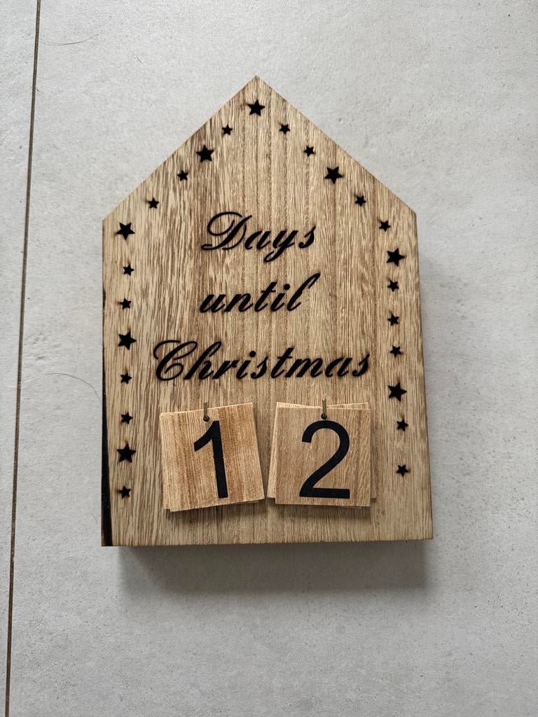 Calendrier de l’Avent en bois, Enlèvement, Comme neuf
