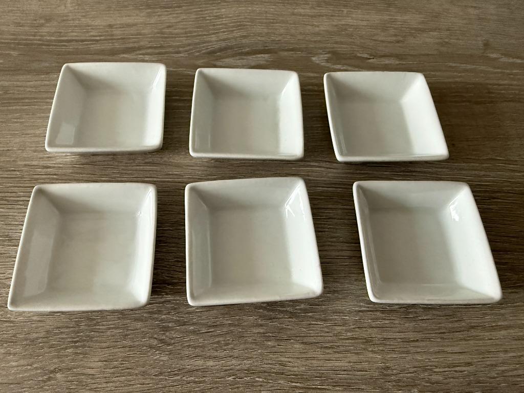 Apero schaaltjes vierkant (6 stuks), Huis en Inrichting, Ophalen of Verzenden, Nieuw, Effen, Schaal of Schalen