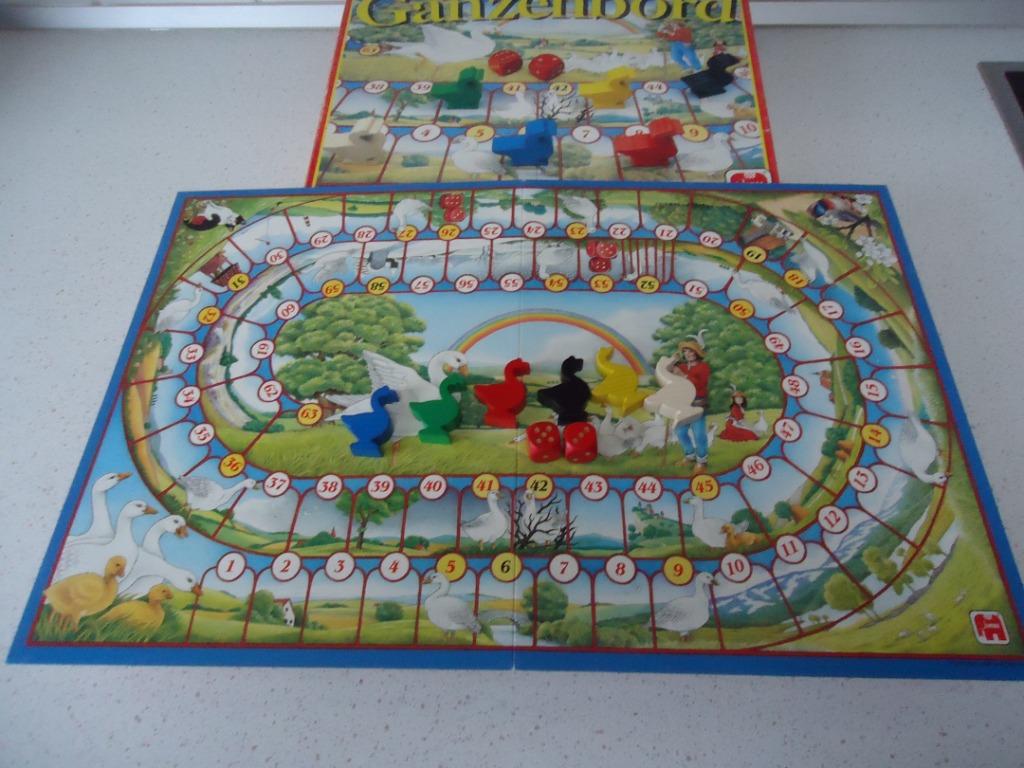 "Oud Hollands Ganzenbord" van Jumbo in prima staat !, 1 ou 2 joueurs, Enlèvement ou Envoi, Comme neuf, Jumbo