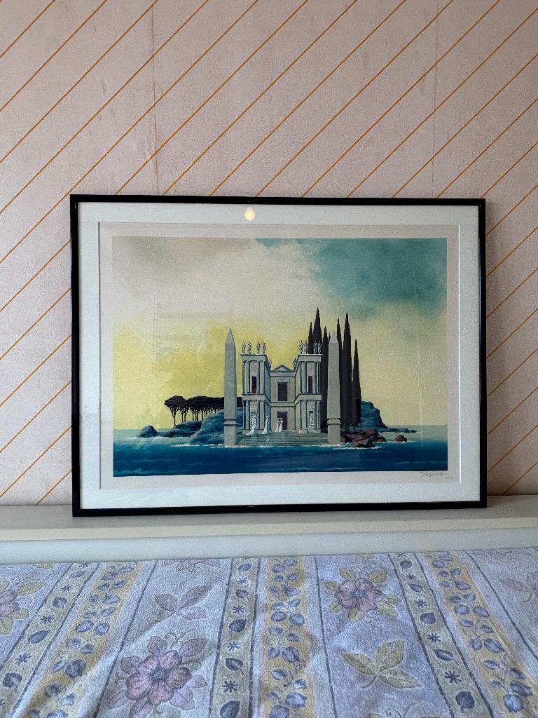 Peinture encadrée avec un beau cadre, Enlèvement