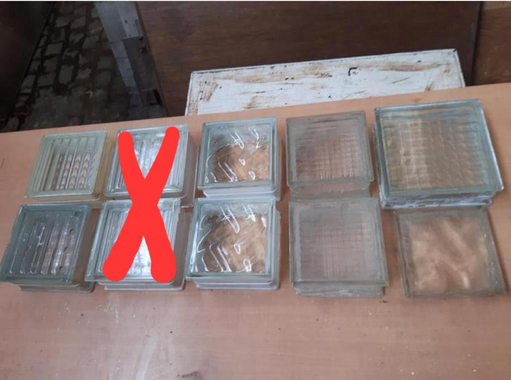 lot glasdallen, 8 stuks, Ophalen, Zo goed als nieuw