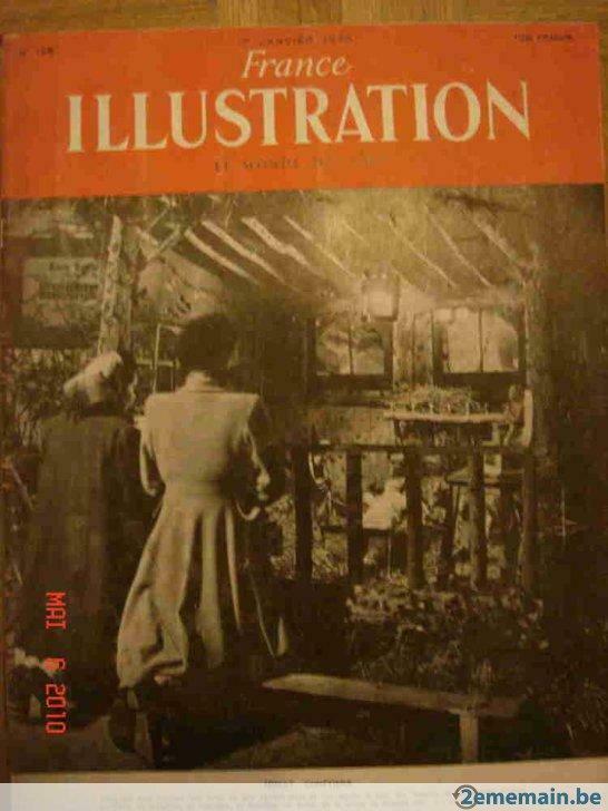 21 "France illustration" 1948/49 (ou 5 euros pièce) france, Ophalen of Verzenden, Gelezen