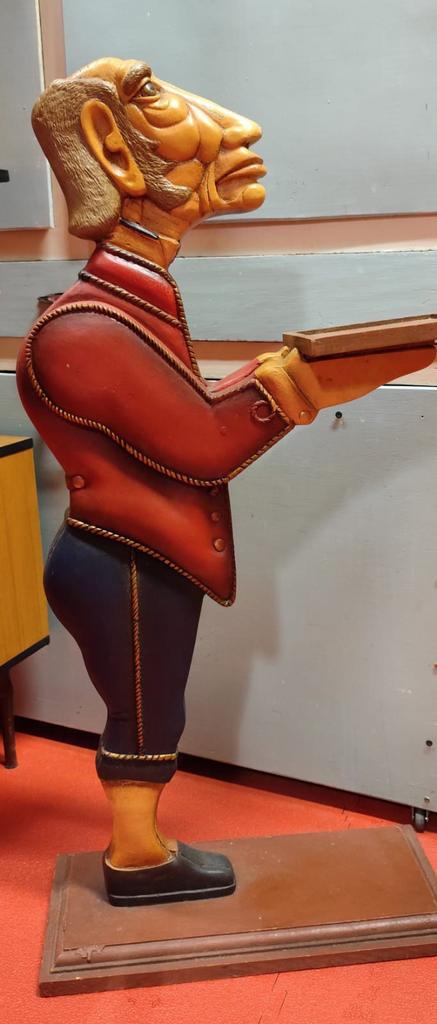 retro.vintage houten beeld, Verzamelen, Ophalen