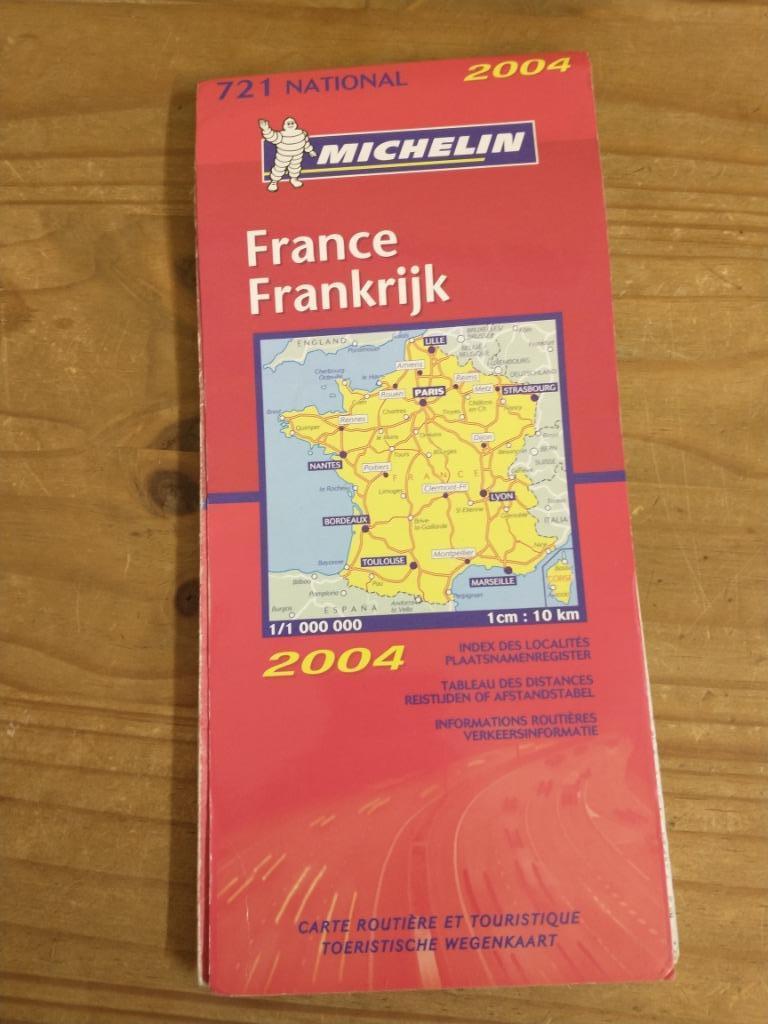 Toeristische wegenkaart Michelin - Frankrijk - 2004, Enlèvement ou Envoi, Utilisé, France