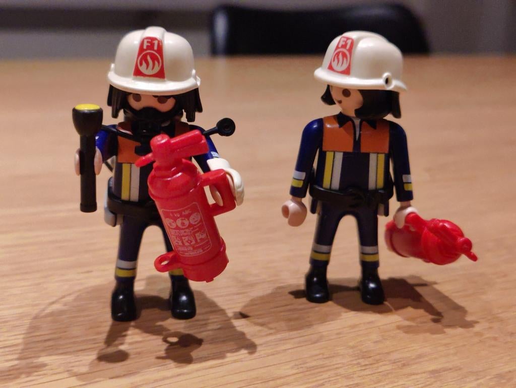Playmobiel brandweer lieden, Ophalen of Verzenden, Gebruikt