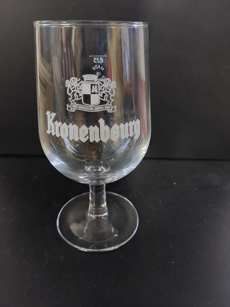 Ouder bierglas kronenbourg, Verzamelen, Ophalen of Verzenden, Zo goed als nieuw, Glas of Glazen, Overige merken