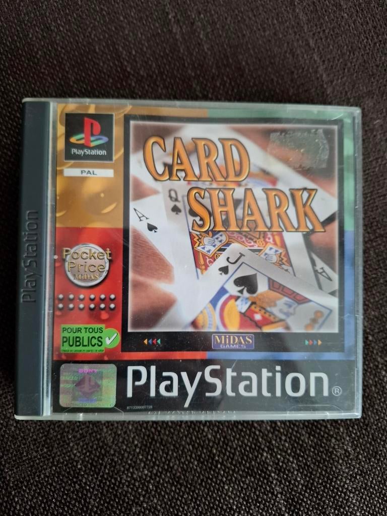 PS1 Card Shark (complet), Consoles de jeu & Jeux vidéo, Enlèvement ou Envoi, Comme neuf