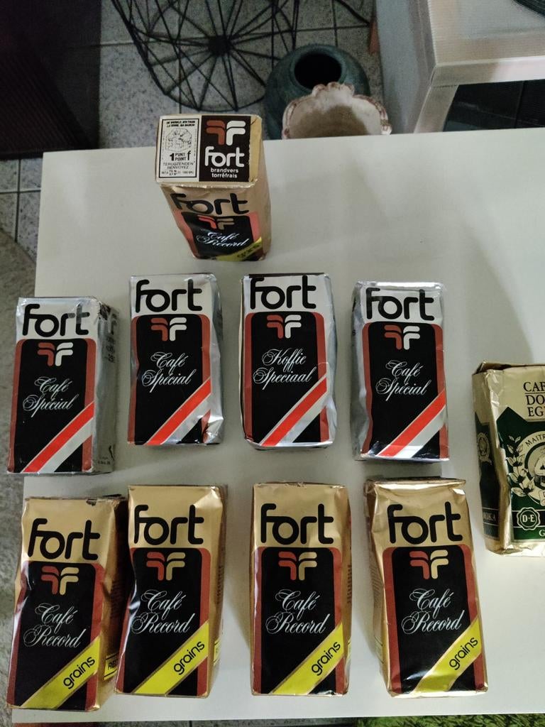 Fort  koffie  met fort punt  goud en zilver, Ophalen of Verzenden