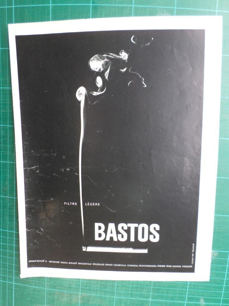 Bastos cigarettes - publicité papier - 1968, Enlèvement ou Envoi, Utilisé, Autres types