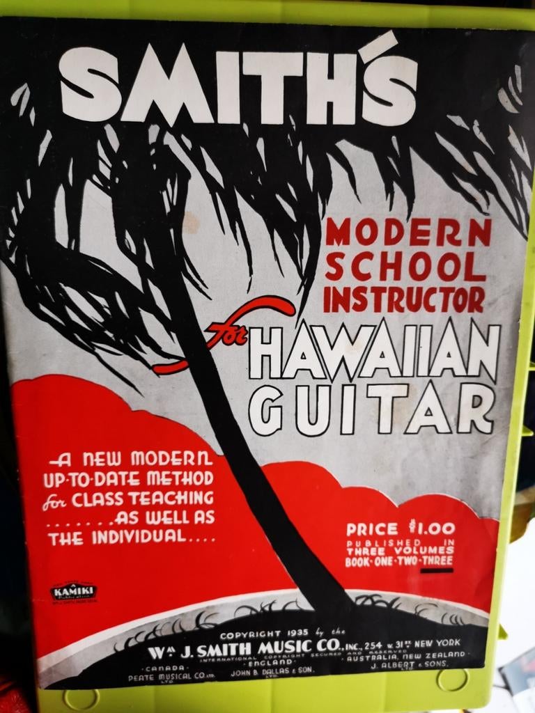 Livre de guitare hawaïenne moderne de Smith 1934, Musique & Instruments, Guitare, Comme neuf, Musique du monde, Leçon ou Cours