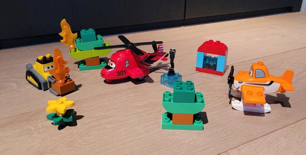 Lego Duplo 10538 - Disney Planes brandweer en reddingsteam, Enfants & Bébés, Enlèvement ou Envoi, Comme neuf, Ensemble complet