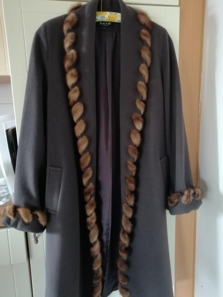Long manteau, Taille 38/40 (M), Baya, Comme neuf, Brun