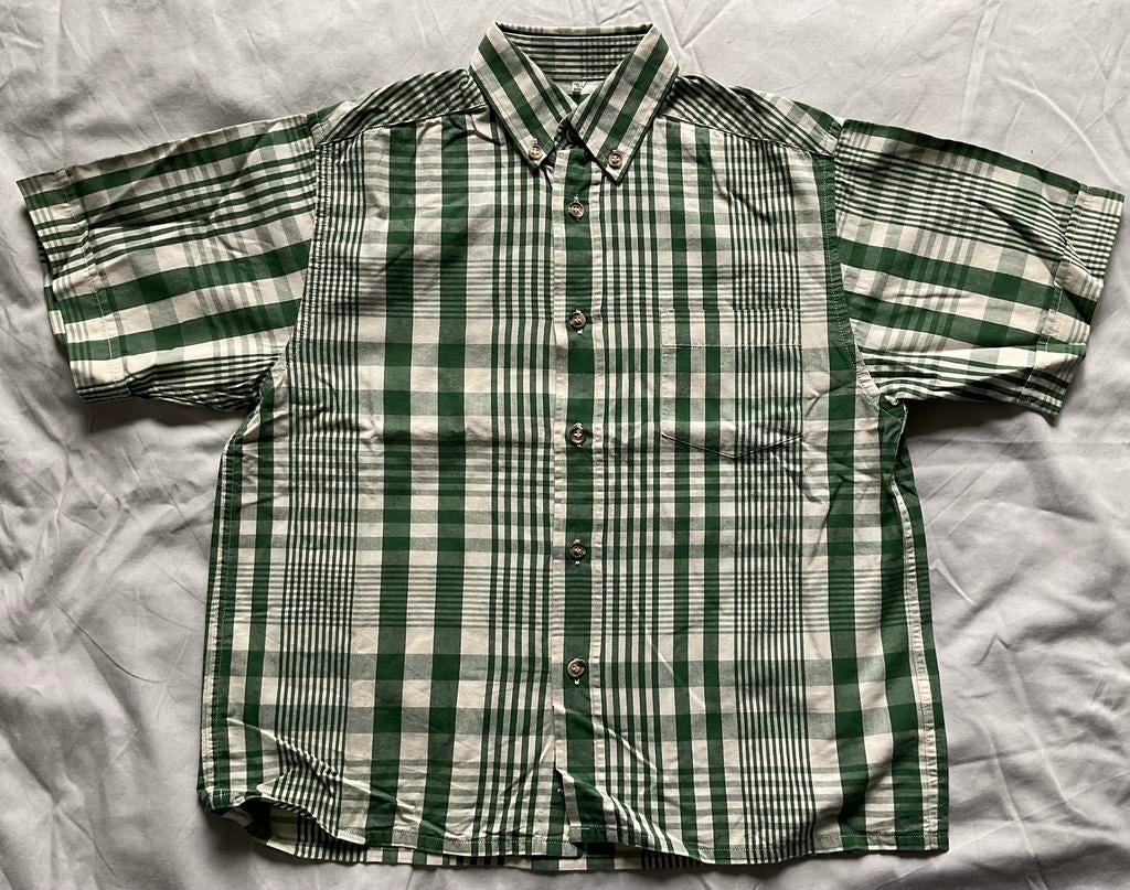 Cyrillus, groen geruit hemd maat 128, Ophalen of Verzenden, Cyrillus, Overhemd of Blouse