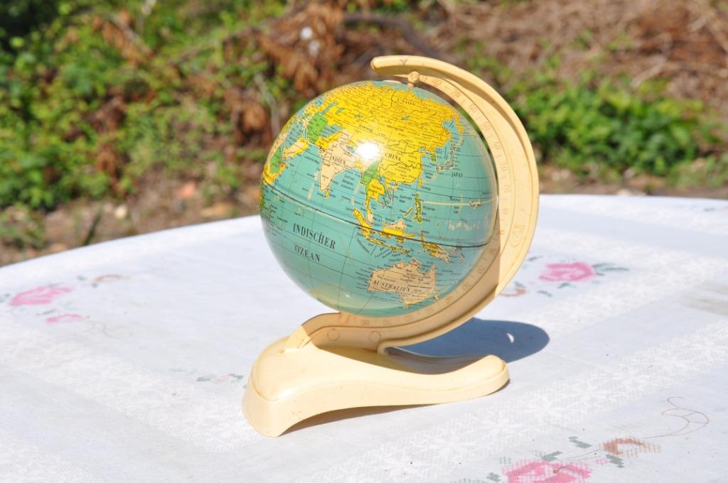 §  mappemonde metal et plastique, Enlèvement ou Envoi, Utilisé