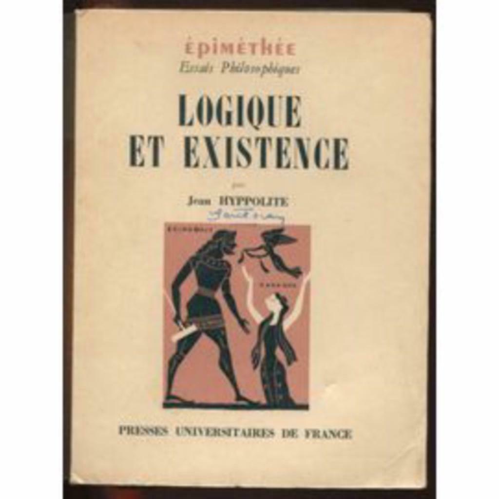 Logique et existence - Jean Hyppolite, Enlèvement ou Envoi, Utilisé, Jean Hyppolite