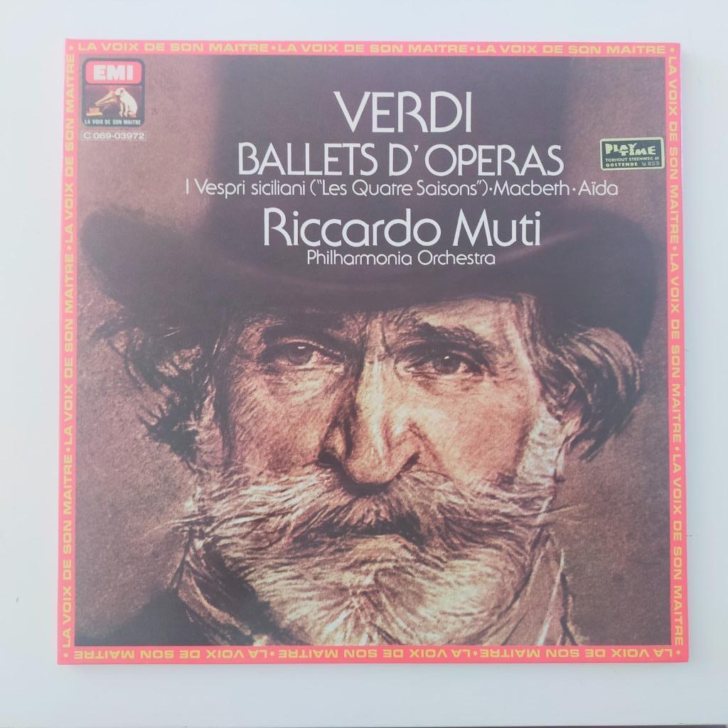 Vinyle LP Verdi Ballets d'Opera Riccardo Muti Orchestra Clas, Envoi, Comme neuf, 12 pouces