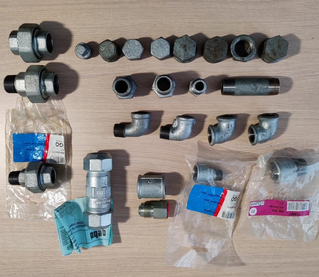 Assortiment koppelingen, Doe-het-zelf en Bouw, Ophalen of Verzenden, Koper