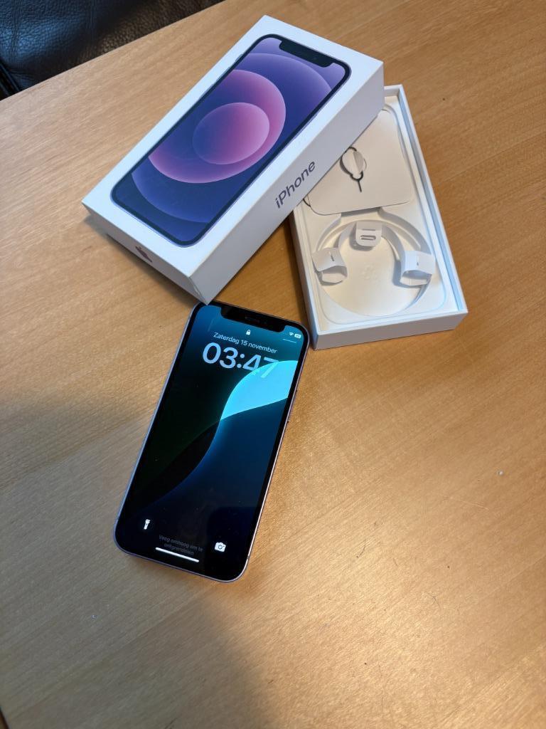 Iphone 12 mini 128 GB, Telecommunicatie, Mobiele telefoons | Apple iPhone, Ophalen, 80 %, IPhone 12 Mini, Paars