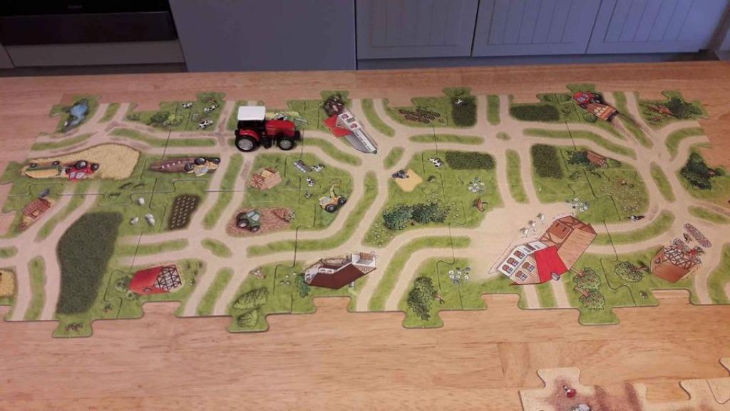 pièces de puzzle géantes avec véhicules (campagne/travaux), Enlèvement ou Envoi, Construction