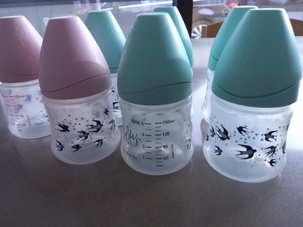 Suavinex 7 flesjes, Kinderen en Baby's, Ophalen of Verzenden, Gebruikt