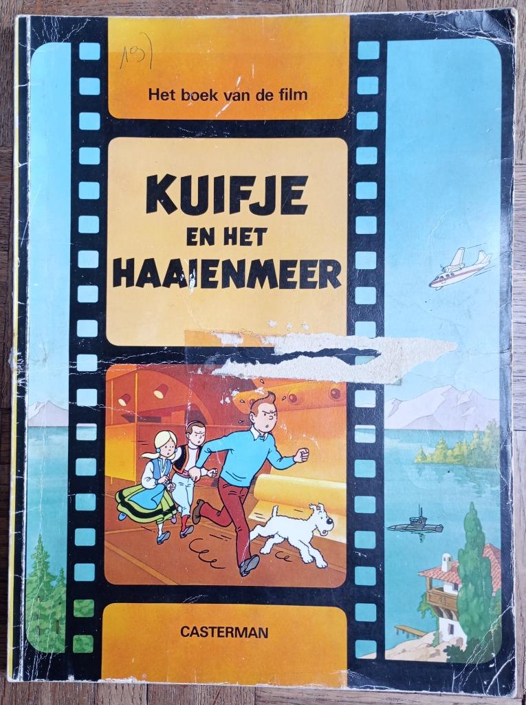 Kuifje en het haaienmeer - Stripverhaal, Gelezen, Eén stripboek, Ophalen of Verzenden, Herge