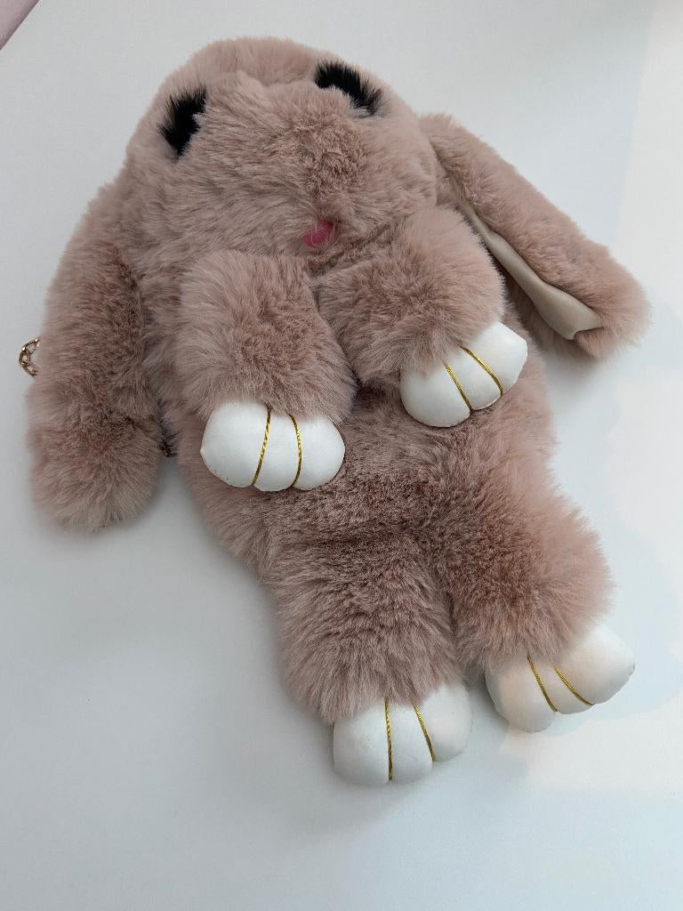 Kinderhandtas/rugzak in pluche/vorm konijn, Overige merken, Minder dan 30 cm, 25 tot 40 cm, Nieuw