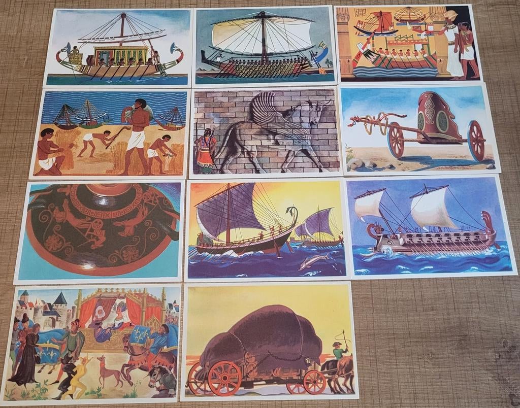 15 oude verzamelprenten: thema geschiedenis, Verzamelen, Ophalen of Verzenden, Zo goed als nieuw, Overige onderwerpen, Prent