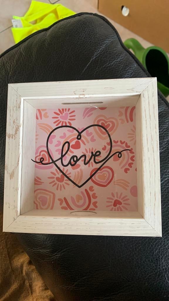 houten spaarpot love valentijn, Verzamelen, Spaarpotten, Ophalen