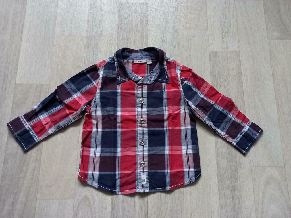 Hemdje Mexx maat 74, Kinderen en Baby's, Babykleding | Maat 74, Mexx, Ophalen of Verzenden, Zo goed als nieuw, Overhemdje of Bloesje