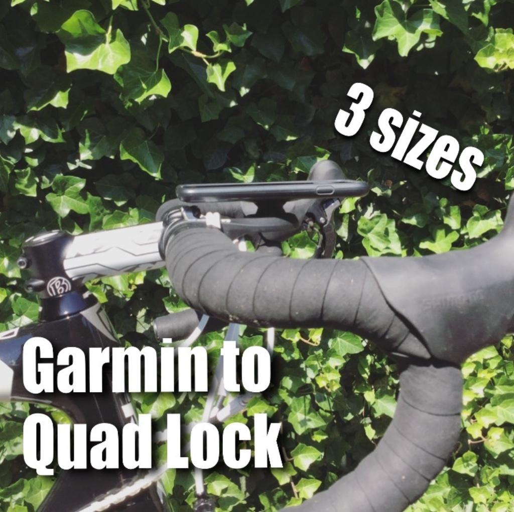 Garmin Edge or Wahoo Elemnt to Quadlock adapter - 3 sizes, Verzenden, Nieuw