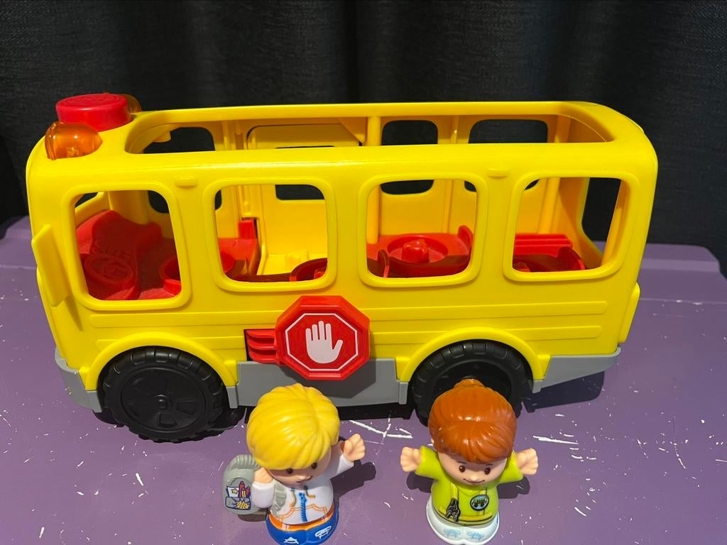 Little People schoolbus, Enlèvement ou Envoi, Comme neuf, Voiture ou Véhicule, Sonore