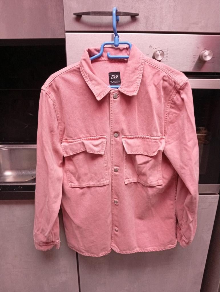 Roze spijkerblouse „Zara”, Kleding | Dames, Ophalen of Verzenden, Roze