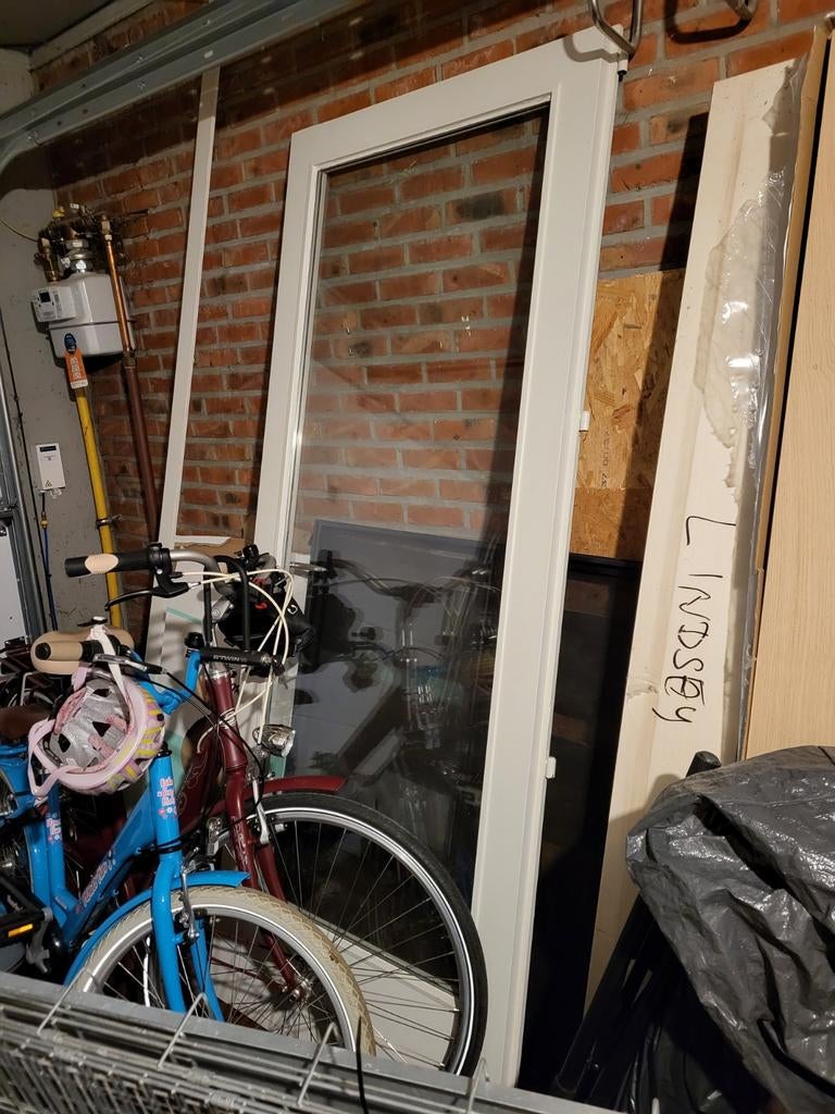 Gratis binnendeur met glas, Ophalen
