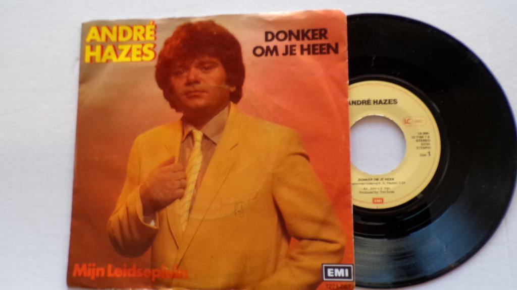 ANDRE HAZES - Donker om je heen (45t), Cd's en Dvd's, Vinyl Singles, 7 inch, Single, Ophalen of Verzenden, Zo goed als nieuw