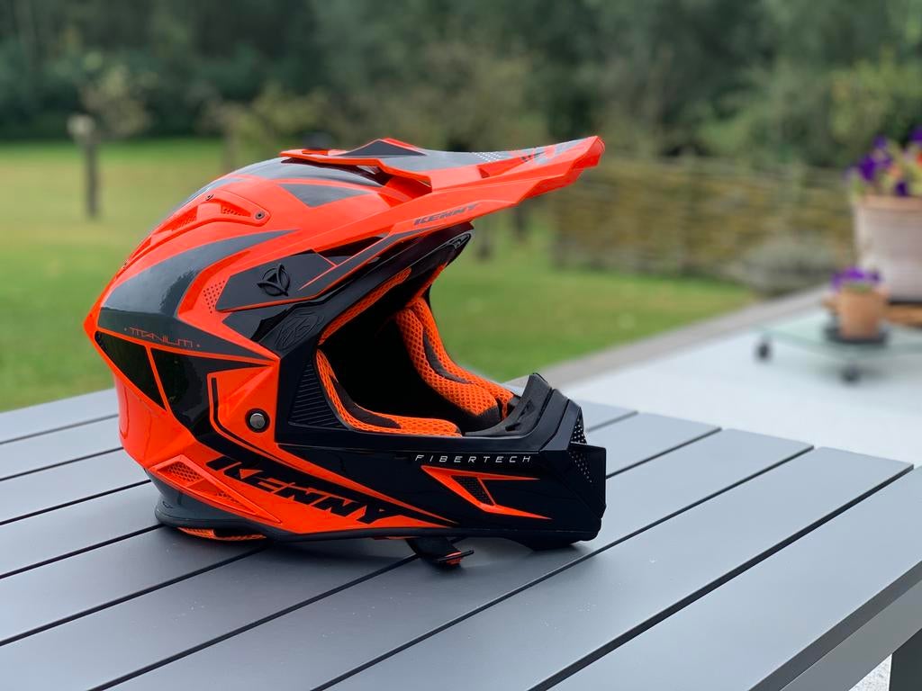 Enduro , cross, bmx helm  Kenny K2  titanium large, Fietsen en Brommers, Ophalen, Zo goed als nieuw, Large