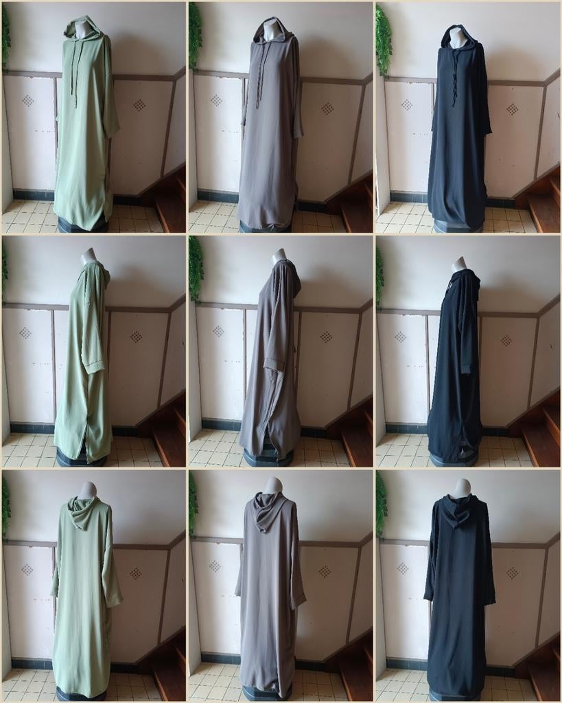 Abaya met kap maat XL/XXL, Kleding | Dames, Zwart, Maat 46/48 (XL) of groter, Nieuw, Ophalen of Verzenden