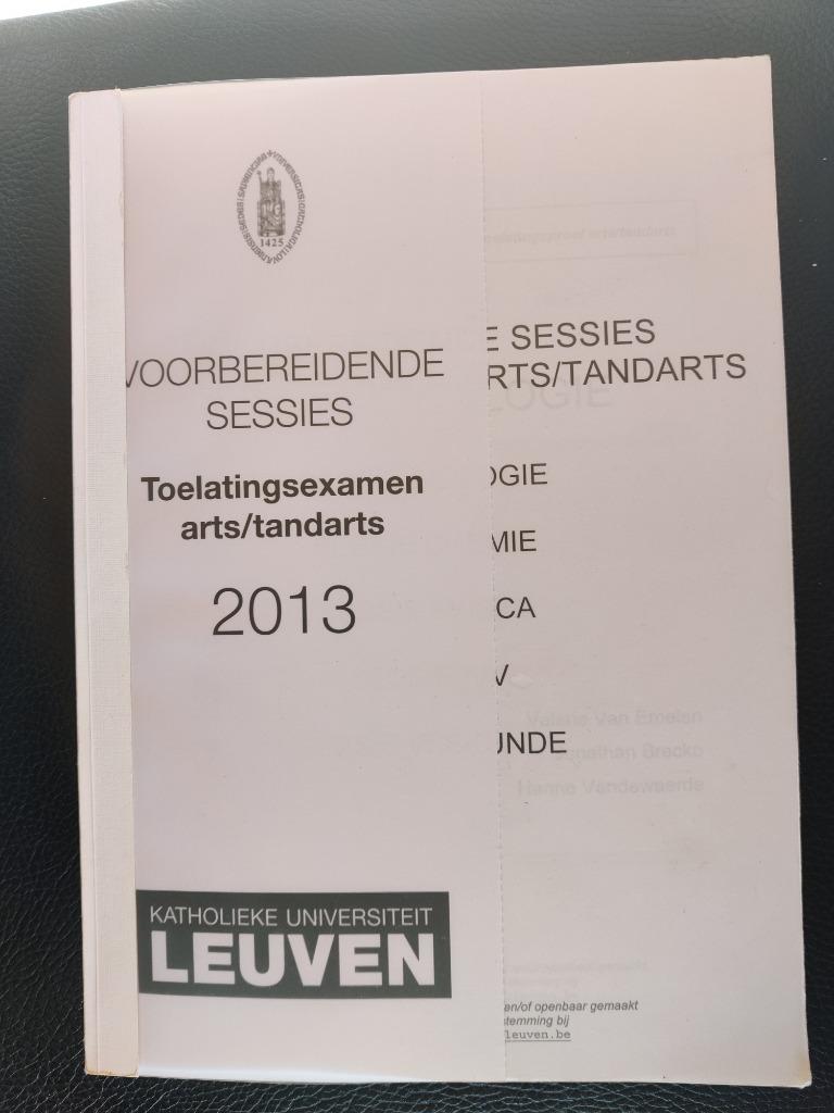 Toelatingsexamen arts/tandarts, Boeken, Ophalen of Verzenden