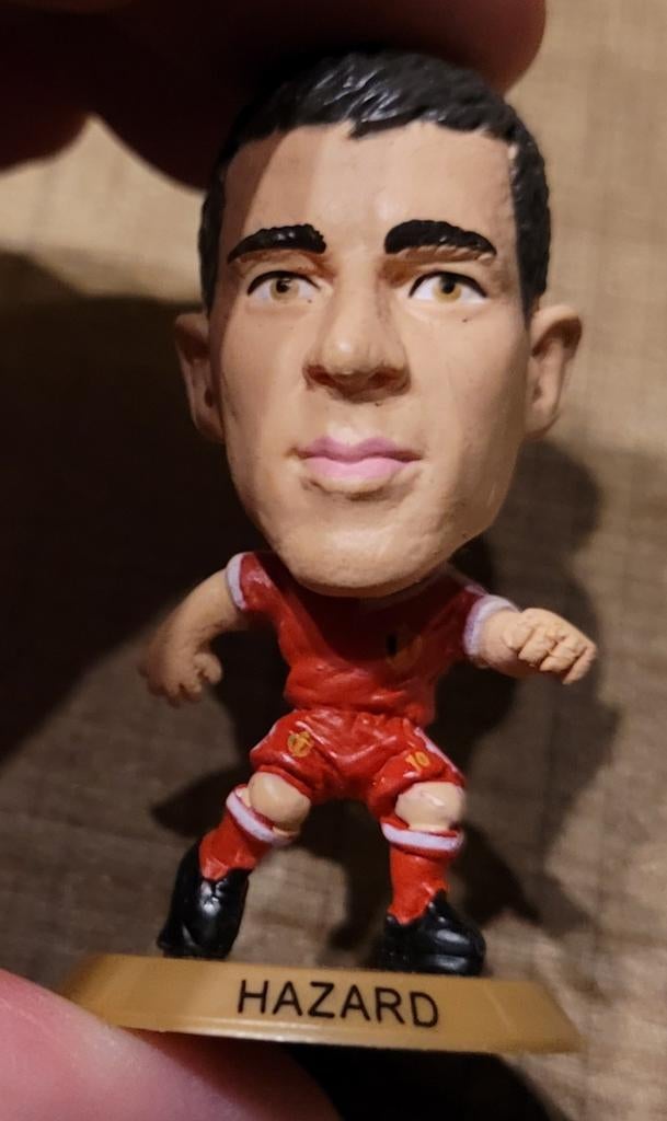 Voetbalpoppetje: Hazard, Ophalen of Verzenden, Zo goed als nieuw, Beeldje of Poppetje