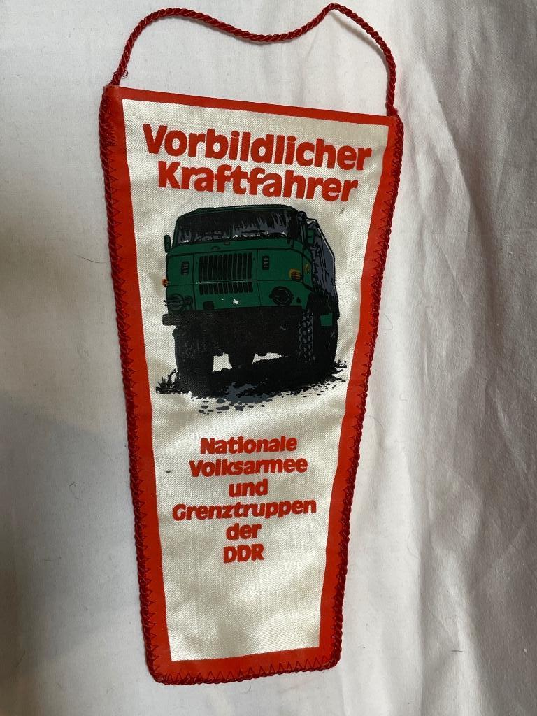 DDR NVA Grenztruppen - Fanion Kraftfahrer, Collections, Objets militaires | Général, Enlèvement ou Envoi