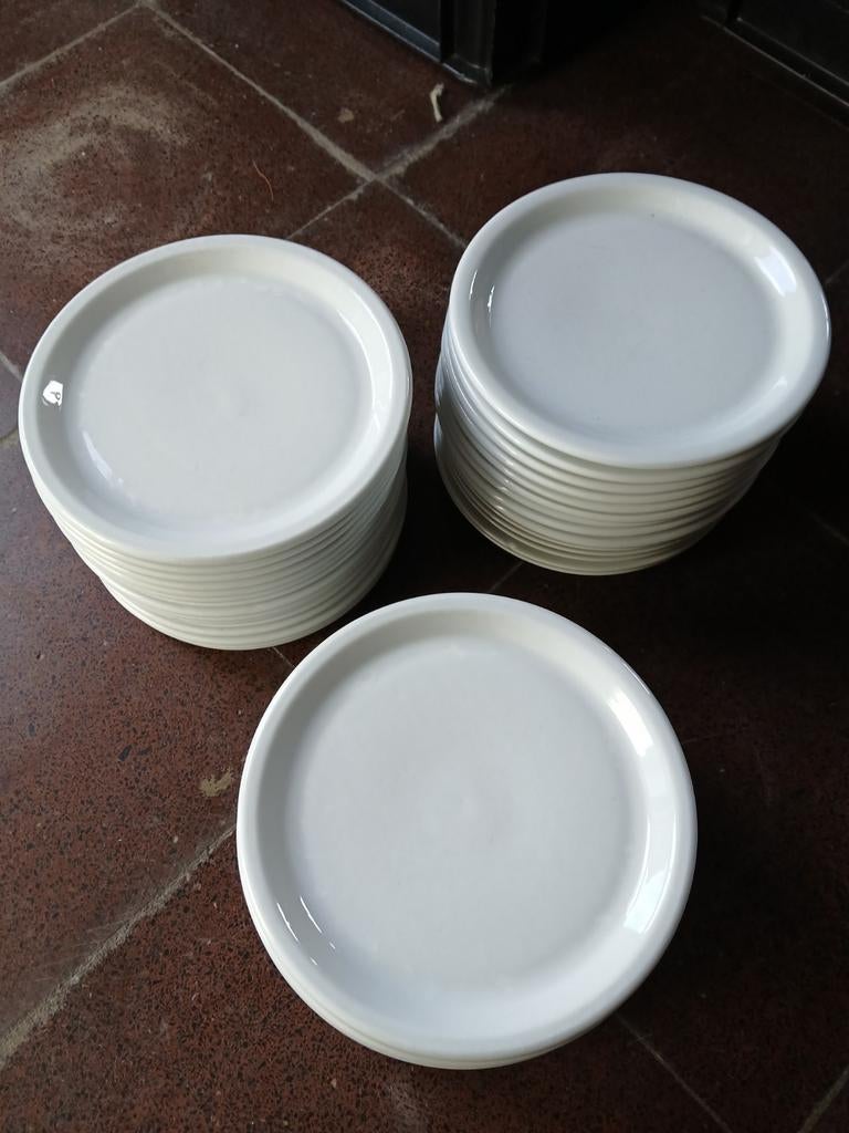 Witte horeca dessertborden., Huis en Inrichting, Ophalen