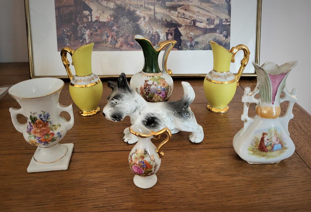 Set van 6 antiek Limoges-porselein, Antiek en Kunst, Verzenden