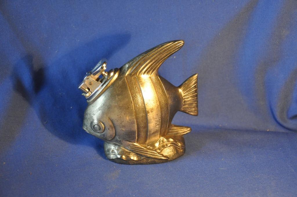 (d)§  briquet de table forme de poisson en metal (3), Enlèvement ou Envoi, Utilisé, Briquet