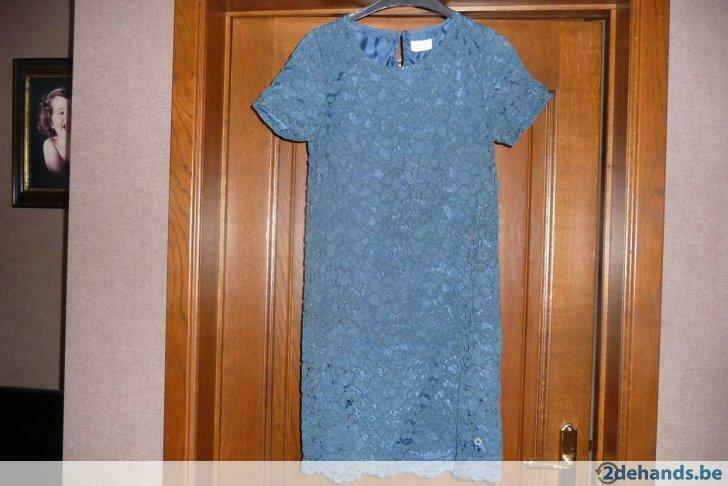 Kleed  blauw Numph style Sandra maat 34 UK 8, Ophalen of Verzenden, Gedragen, Maat 34 (XS) of kleiner, Blauw