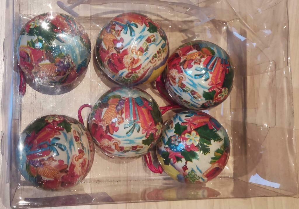 6 kerstballen, Diversen, Ophalen, Gebruikt