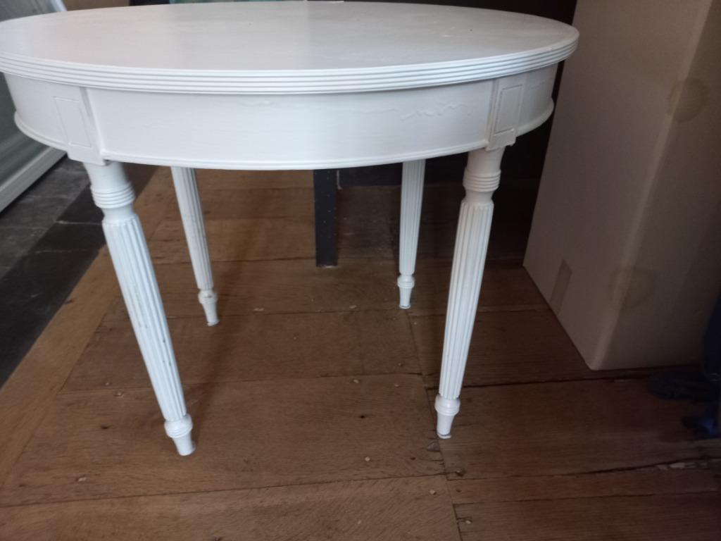 table basse ovale en bois, Enlèvement, Utilisé, Ovale