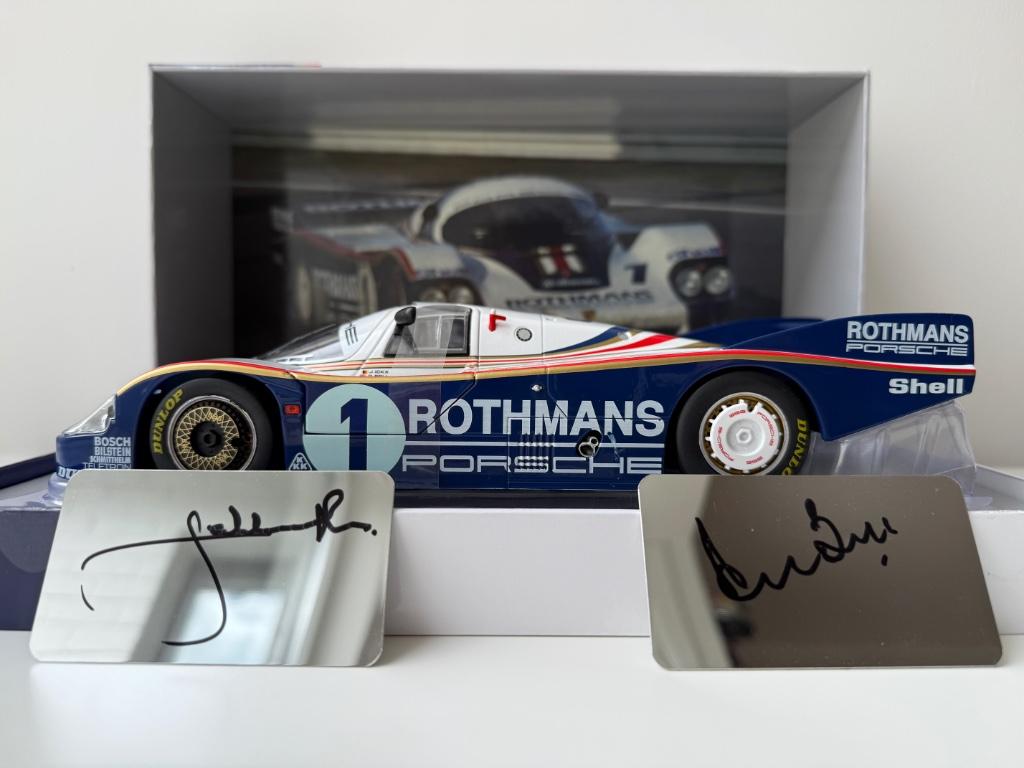 1/18 Porsche 956 Le Mans 1982 Winner Ickx-Bell signé, Hobby en Vrije tijd, Ophalen of Verzenden, Nieuw
