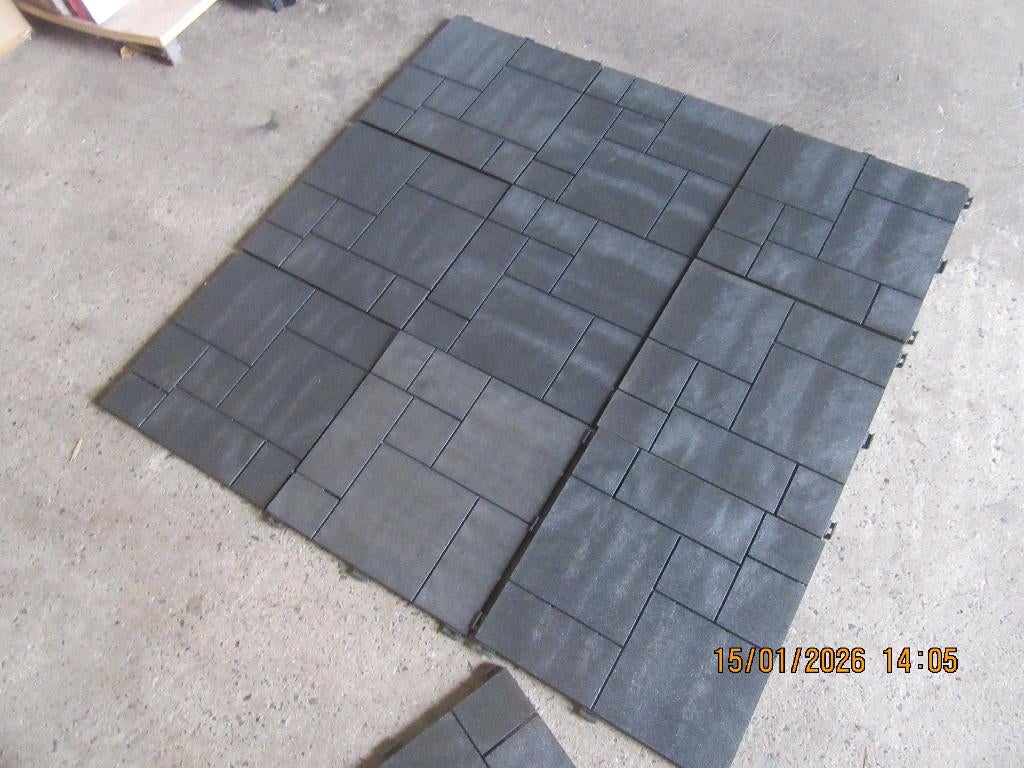 10 dalle en pvc par emboitements, Neuf, 20 à 40 cm, Enlèvement ou Envoi, Carrelage de sol