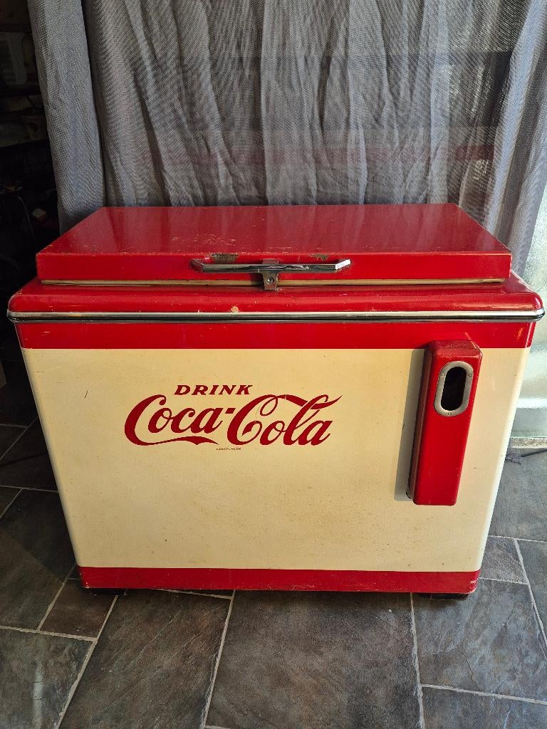 Coca Cola koelkast / frigo 1963 Frigibell origineel, Ophalen, Gebruikt, Gebruiksvoorwerp