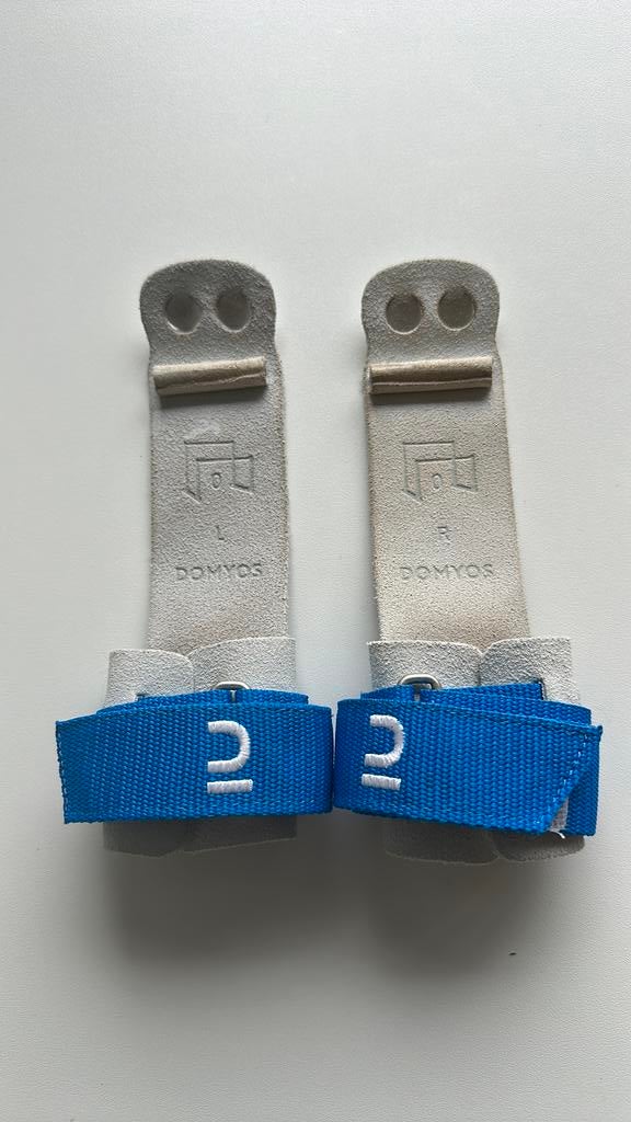 Turnleertjes voor brug met ongelijke leggers maat 0, Ophalen, Zo goed als nieuw, Wit, Materiaal